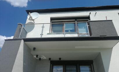 Balustrady szklane zewnętrzne