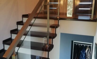 Balustrady szklane wewnętrzne