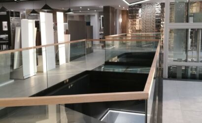 Balustrady szklane wewnętrzne