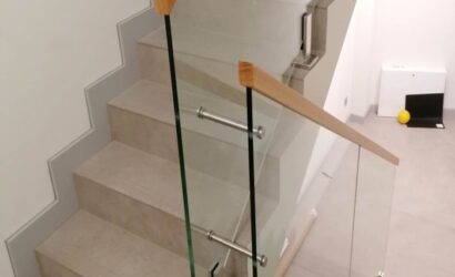 Balustrady szklane wewnętrzne